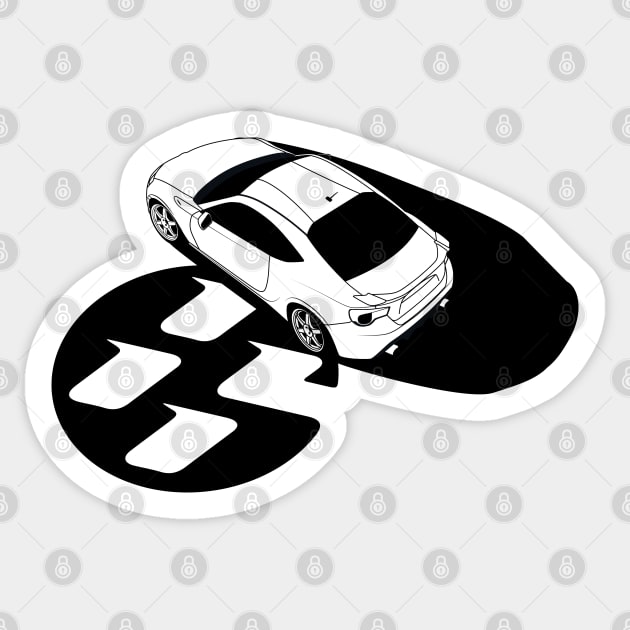 GT86 Sticker by AutomotiveArt